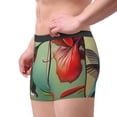 thumbnail image 2 of Pofeuu Hummingbird Floral Paradise Print Men’s Boxer Briefs, Moisture-Wicking Underwear, Regular,Trunk-Large, 2 of 5