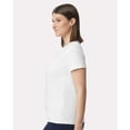 thumbnail image 3 of Gildan Women's Softstyle Crew Neck T-Shirt, Short Sleeve Semi-Fitted Cotton Tee, White, M, 3 of 5