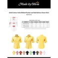 thumbnail image 2 of Made by Olivia Women's Solid Cotton Voile Ribbed Pocket and Side Button-Down Shirt, 2 of 4