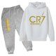 thumbnail image 3 of Conjunto de 2 piezas de sudadera y pantalones CR7 de ídolo de fútbol de primavera y otoño para niños, adecuado para deportes, ocio, moda, chándales para niños y niñas, 3 of 5