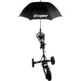 thumbnail image 3 of Clicgear Double-Canopy 68” Wind Resistant Umbrella for Sun and Rain (Black), 3 of 5