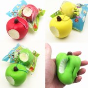 Squishy Toy 3Inch(8cm) Apple Slow Rising Fruit Phone Bag Strap Pendent Decor Gift