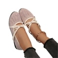 thumbnail image 6 of Willtoo Women's Mesh Ballet Flats Buckle Strap Comfortable Ballerina Shoes Ladies Fishnet Slip-on Casual Dress Mary Jane Flats, 6 of 7