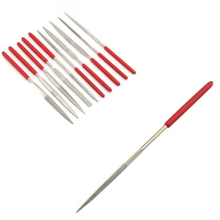 

13PCS 4 x 160MM Electroplated Diamond File High Strength File for Multi Functional Grinding With Wire Brush