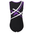 thumbnail image 2 of LiiYii Kids Girls Boys Gymnastics One Piece Leotard Dance Gym Training Bodysuits Jumpsuits Activewear Purple 10, 2 of 7