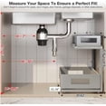thumbnail image 2 of 1 Pack Under Sink Organizer With Next-Gen Ball-Bearing Slides,2-Tier Pull Out Cabinet Storage,Height Adjustable Drawer Shelf for Bathroom,Kitchen,Laundry,Cabinet,Pantry-Gun Gray, 2 of 16