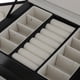 thumbnail image 5 of Caja de almacenamiento de Joyería Organizador de pendientes negro 17.5x13.5x12cm Fernando Organizador de almacenamiento de joyas, 5 of 8