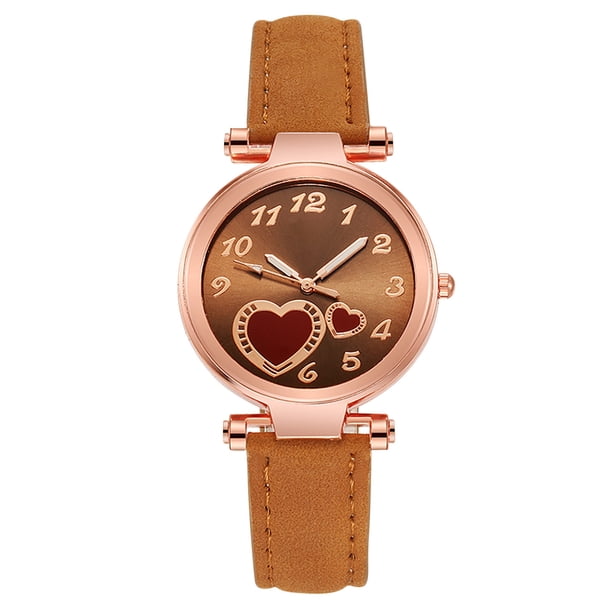 Reloj de pulsera de cuarzo para mujer, ideal para niñas y niños. Diseño con manecillas y números. Accesorios para el tiempo libre.