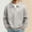 Beige-A, variant on Men's V Notch Knit Polo Sweater, Ribbed Long Sleeve Loose Pullover, Winter Casual Collared Knitted Top for Daily Commute