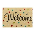 thumbnail image 1 of Tapis de Sol en Moquette Tapis de Bienvenue pour Porte d'Entrée Tapis des Fêtes Naturel Noix de Coco Tapis de Bienvenue Extérieur, 1 of 8