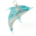 thumbnail image 2 of Dolphin Ornament – Blown Glass Figurine Christmas Ornament, 2 of 4