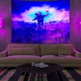 thumbnail image 3 of Tapiz de pared fluorescente Astronaut Planet Galaxy 150x150 cm, 3 of 3