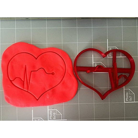 Heartbeat Cookie Cutter- Fast Shipping - Sharp Edges - Exceptional Quality