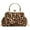 Khaki, variant on Small Leopard Suede Evening Clutch Purse with Chain Cheetah Print Kiss Lock Evening Tote Handbag and Purse Clutch Bag