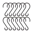 thumbnail image 4 of Utopia Alley Shower Hooks - Shower Curtain Rings for Bathroom - Rust Proof Shower Curtain Hooks for Shower Curtain or Liner - Set of 12, Matte Black, 4 of 10