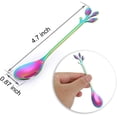 thumbnail image 2 of Kiibsot 4.7 Inches Mini Stainless Steel Leaf-Shaped Coffee Spoons - 10-Piece, Espresso & Dessert Tea Spoons Teaspoon, Perfect for Demitasse & Small Servings, 2 of 6