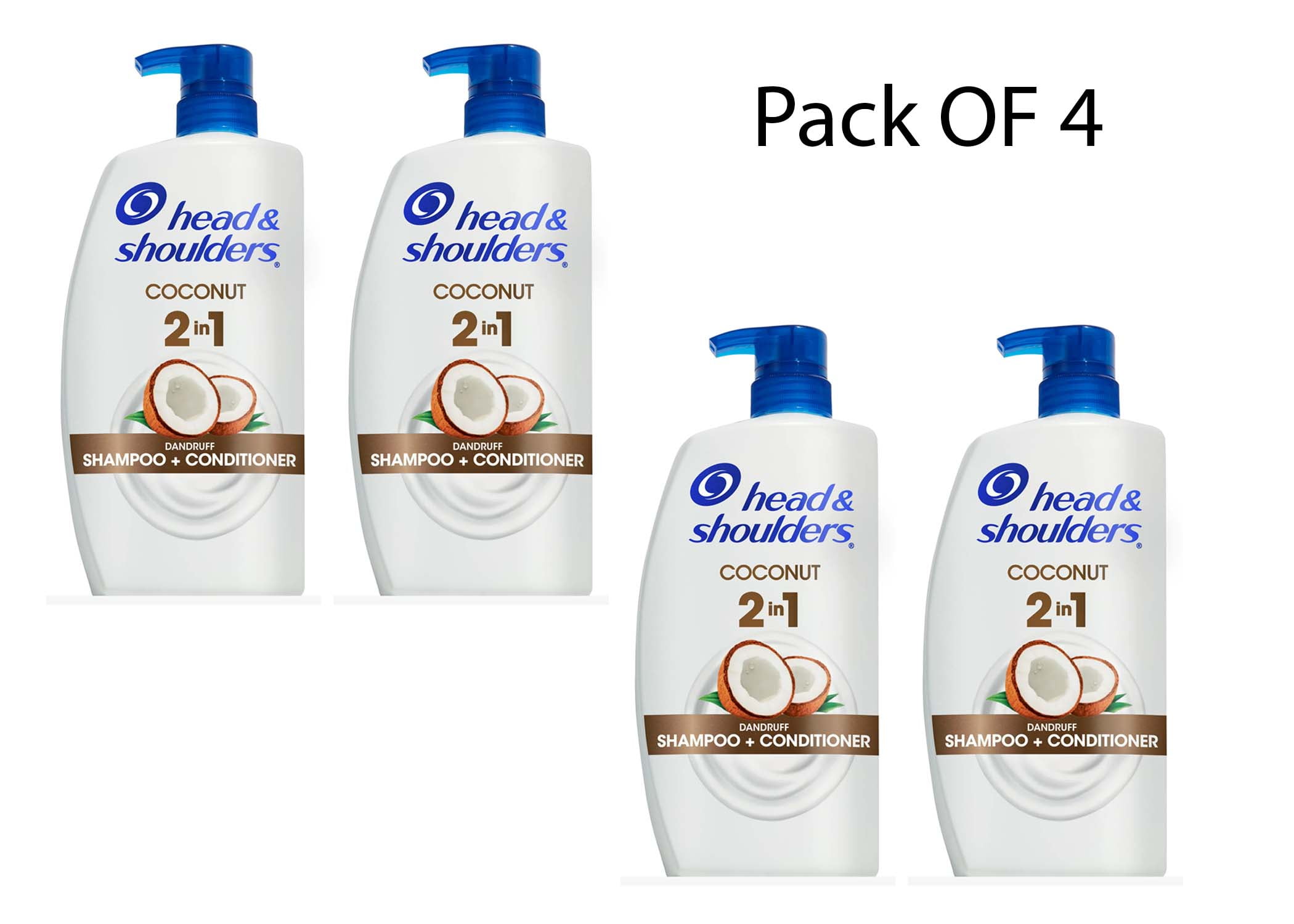 Head & Shoulders Dandruff 2 in 1 Shampoo Conditioner Coconut, 32.1 oz