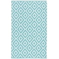 thumbnail image 2 of SAFAVIEH Montauk Tryik Geometric Diamonds Cotton Area Rug, Light Blue/Ivory, 3' x 5', 2 of 6