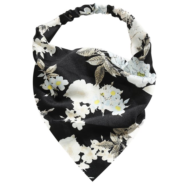 1 pieza de pañuelos de pelo de gasa con estampado Floral para el pelo, diadema elástica Wmkox8yii fajkfhkj3885