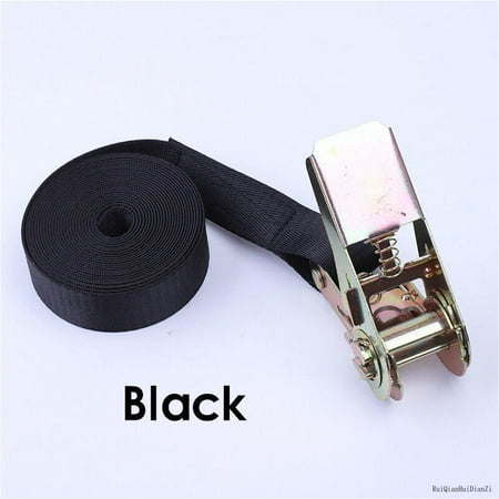 

1/2/3/4/5M Car Tie Down Strap Ratchet Belt Luggage Bag Lashing With Metal Buckle