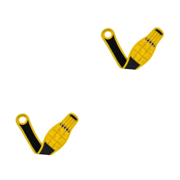 Riwesomey magnética Unisex tuerca reparación de uñas organizador cinturón tornillo titular almacenamiento para padre electricista presente Amarillo 2Conjunto
