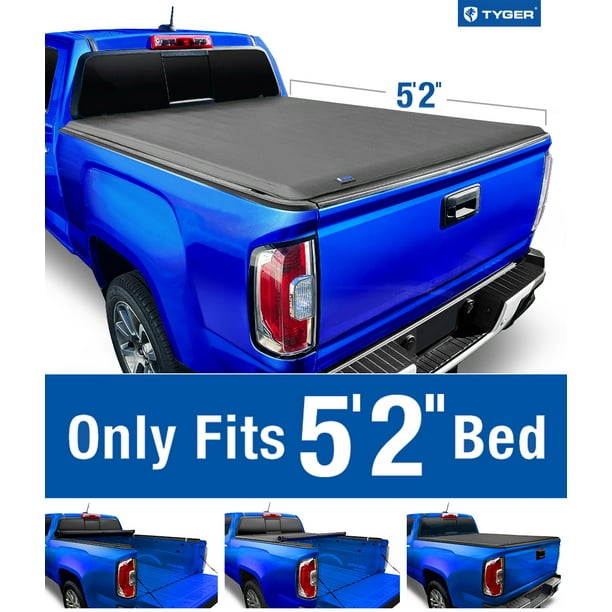 Tyger Auto T1 Soft Rollup Truck Bed Tonneau Cover Compatible with 2019
