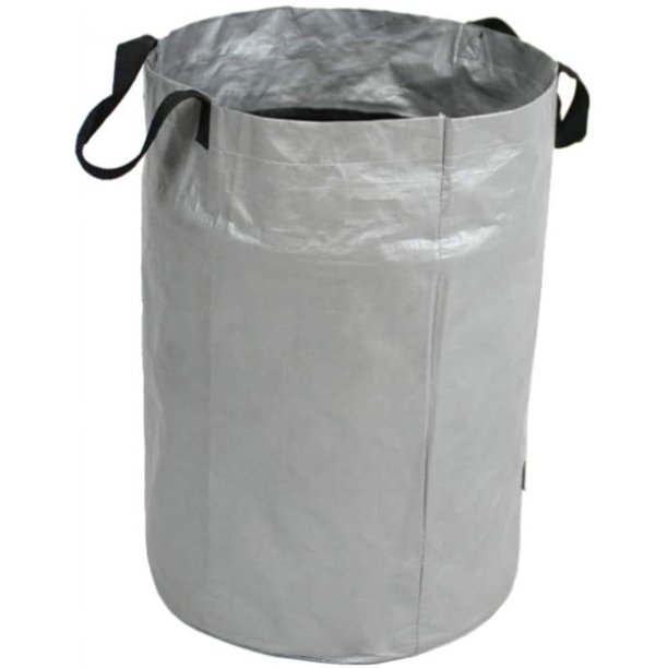 Bolsas de basura de jardín de 100 litros, bolsa de hojas reutilizable, bolsa de almacenamiento de hojas de jardín, bolsa de almacenamiento de bolsas de basura portátil resistente, bolsa de basura pleg