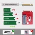 thumbnail image 2 of HUGFEGWE M.2 22x30mm to 22x80mm NVME M-Key NGFF Extension SSD Upgrade Adapter Compatible with ROG Ally Gaming CJ25311-8132, 2 of 9