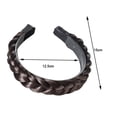 thumbnail image 3 of CHOK Bandeau Dur Tressé pour Cheveux pour Femmes - Pièce de Mode Perruques Fraîches Rétro Tresses Épingle à Cheveux Deux Brins, 3 of 6