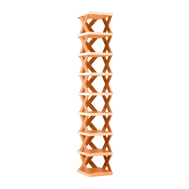 Xingzhi Brand New ABS Shoe Racks Saves Space With Strong Load-bearing Capacity Easy Installation For Single Orange 9 layers