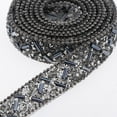 thumbnail image 6 of EHJRE 1yard Diamond Rhinestone Ribbon Crystal Beaded Trim Clothes Applique 1.5cm Blue, 6 of 6