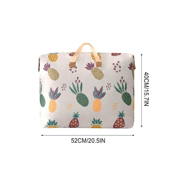 Agiferg Largecapacity Storage Bag With Handle Largecapacity Storage Bag Foldable Storage Bucket For Quilt Blanket