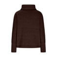 thumbnail image 6 of Women's Loose Turtleneck Sweaters Fall Pullover Tops Knit Long Sleeve Shirts Casual Jumper Blouse, 6 of 7