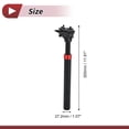 thumbnail image 4 of Unique Bargains Bike Seat Posts 27.2x300mm Suspension Shock Absorber Black Red Aluminum Alloy, 4 of 8