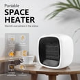 thumbnail image 6 of Portable Space Heater,Ceramic Electric Heater, Compact Small Warmer - white, 6 of 6