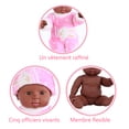 thumbnail image 4 of Lindas muñecas africanas realistas, muñeca recién nacida con vestido de conejo que parece real Likrtyny Para estrenar, 4 of 5
