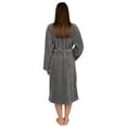 thumbnail image 2 of TowelSelections Women's Soft Plush Robe Fleece Kimono Spa Bathrobe Large/X-Large Frost Gray, 2 of 6