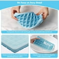 thumbnail image 5 of Ice Cube Tray, Food-Grade Ice Cube Moulds with Lid, Release All Ice Cubes in One Second, BPA-Free, 64 Ice Cube Tray (Blue), 5 of 5