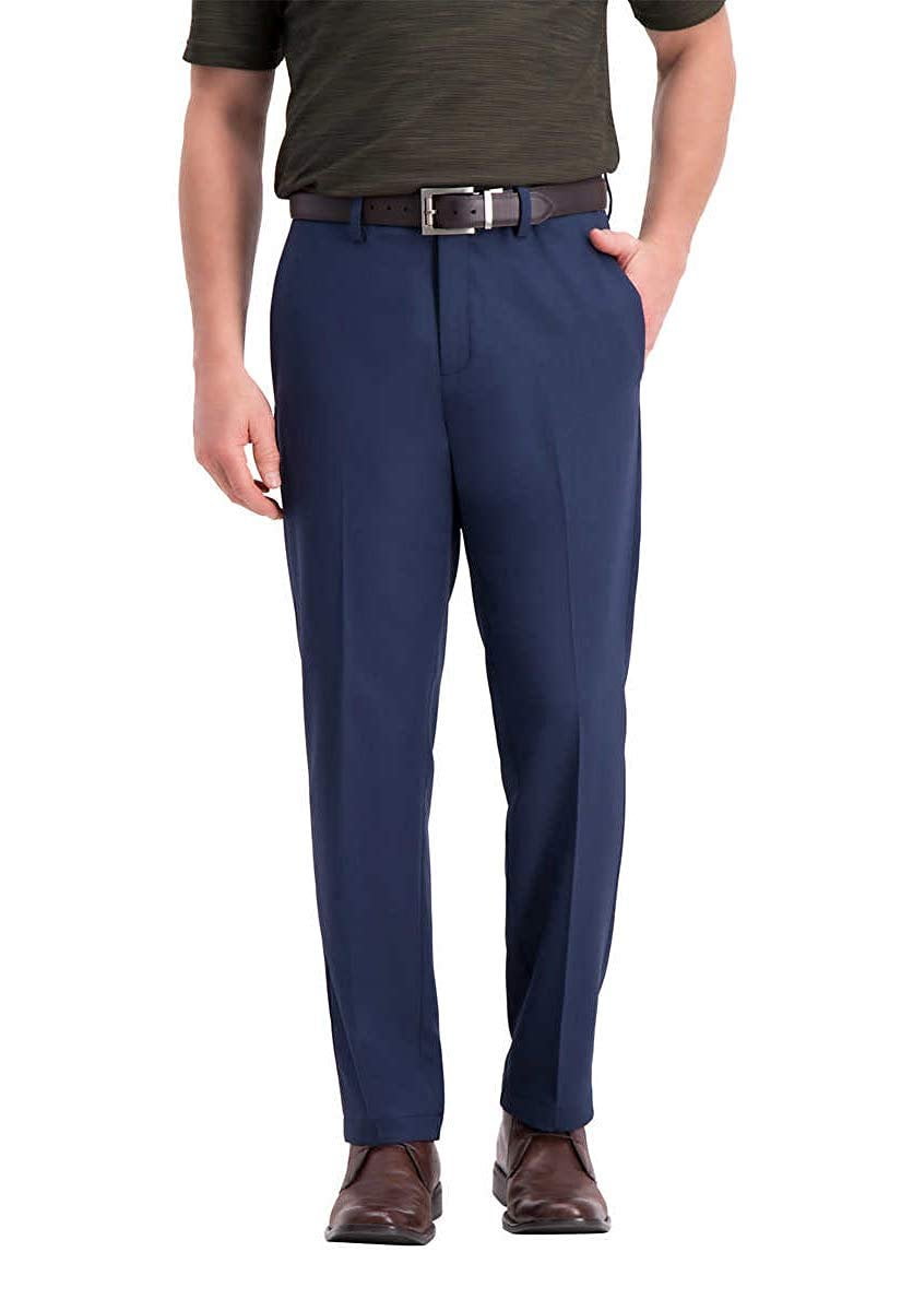 Hagger - Haggar Men's Super Flex Waistband Performance Pant, Variety (Blue, 38x29) - Walmart.com 