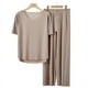 thumbnail image 2 of Pijamas frescos para parejas, pantalones finos de manga corta con hilo de seda de hielo de verano para mujer, ropa de abrigo, ropa de casa para hombre, traje, 2 of 3