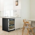 thumbnail image 6 of Lanbo 24 inch Width 44 Bottle Built-in Compressor Dual Zone Wine Cooler, 6 of 16