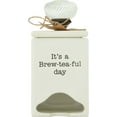 thumbnail image 2 of Mud Pie FBA_4771009 Ceramic Tea Bag Caddy, White, 2 of 2