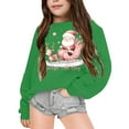 thumbnail image 2 of LWNYDPLSD Personalized Christmas Shirts Girls Sweatshirt Size 6 White Tabk Top Girls Tops Size 8-10 5t Boy Clothes Teens Clothes Baby Clothes Girl, Green 3-4 Years, 2 of 4