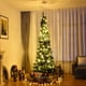 thumbnail image 3 of Costway 210 cm Árbol de Navidad Agujas en PVC Estructura con Bisagras Base de Metal Decoración para Casa Oficina Tiendas Verde 700 ramas, 3 of 7