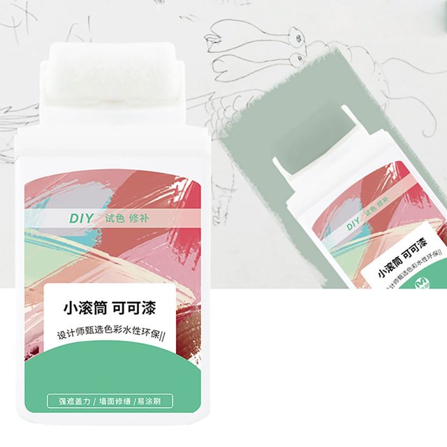 Wall Repair with Roller, Quick Drying Wall Repair Paste, Wall Cover, Rolling Paint Repair Wall Paste, DIY Repair Renovation Removel Wall Advertisements