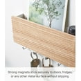 thumbnail image 3 of Yamazaki Home Magnetic Key Rack, Ash, Steel + Wood, Supports 2 pounds, Magnetic, 3 of 4