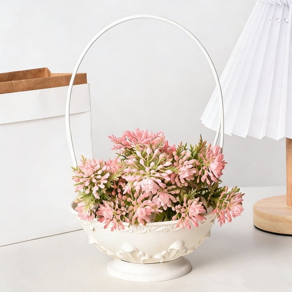 Cheapark Plastic Detachable Hanging Basket Flower Pot Flower Arrangement Container Gardening Decor Hanging Planter Pot