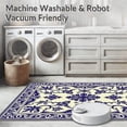 thumbnail image 5 of ODIKA 4'x6' Machine Washable Non-Slip Area Rug, Narrow Passageway Cover with Scroll Work Details High Traffic Rug with Pad, Beige, 658997, 5 of 8