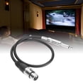 thumbnail image 3 of XLR Female Cable, 6.35mm Audio Cable Stable Performance 20 AWG Brass Core Balanced Interconnect  for Microphone for Mixer XLR Female, 3 of 8