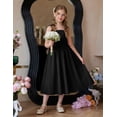 thumbnail image 2 of Oudiya Girls Summer Dress Maxi Spaghetti Strap Ruched Flowy Beach Boho Casual Teen Girl Party Sundress 6-14Y, 2 of 6